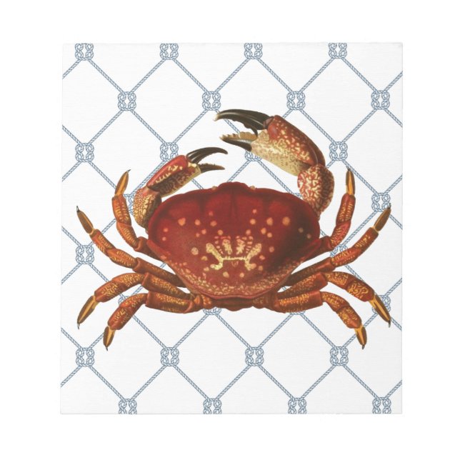 Nautical Crab Anteckningsblock (Framsida)