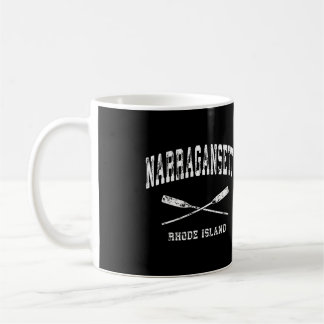 Nautical Crossed för Narragansett Rhode island Vin Kaffemugg