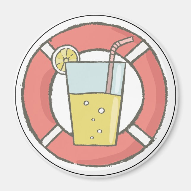 Nautical Cruise Frakt Drink Door Finder Magnet (Framsidan)