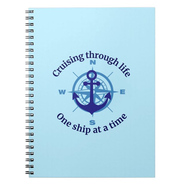 Nautical Cruising Life Anteckningsbok (Framsidan)