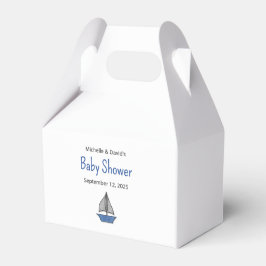 Nautical Cute Sailboat Boy Couples Baby Shower Presentaskar