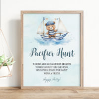 Nautical Cute Sailor Nalle Nappar Hunt Game