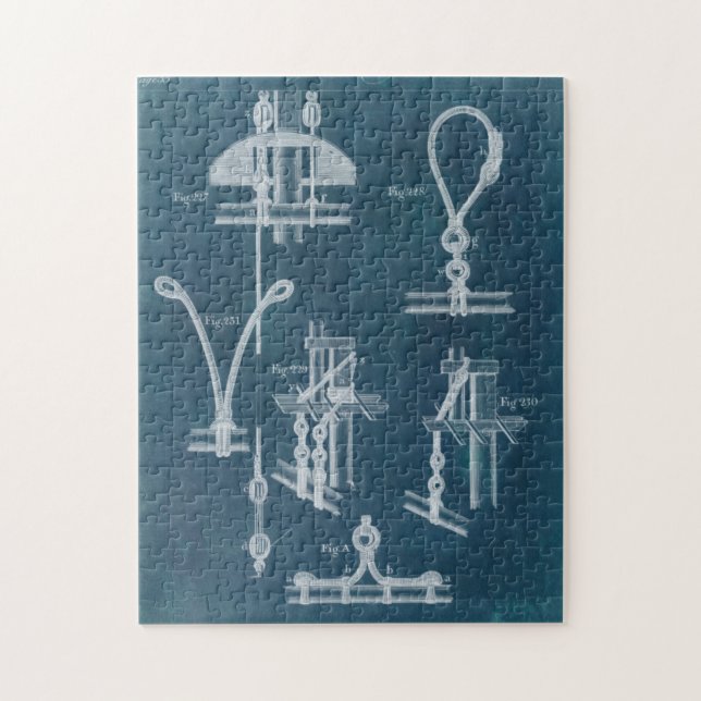 Nautical Detail Blueprint IV Pussel (Vertikal)