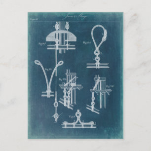 Nautical Detail Blueprint IV Vykort