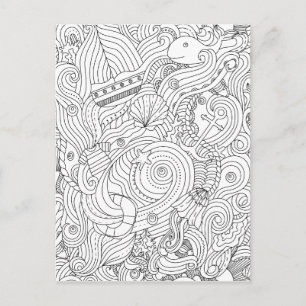 Nautical Doodle Vykort