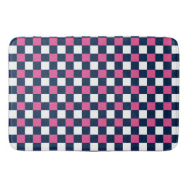 Nautical Doodles – varmt rosa och marinblå mini-ru Badrumsmatta