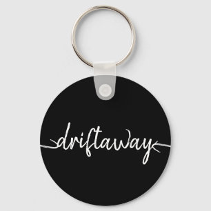 Nautical DRIFT AWAY-skriptbokstav   Nyckelring