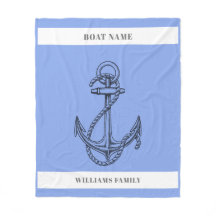 "Nautical Escape" Personlig Boat Namn Anchor