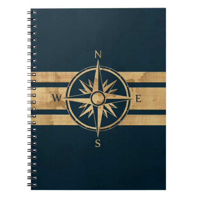 Nautical Explorer-kompass Anteckningsbok (Framsidan)