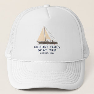 Nautical Family Boat Resa Sailing Anpassningsbar Keps