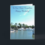 Nautical & Fantastisk, Grandson Birthday Card Kort<br><div class="desc">Fängande nautiska oceanvyer och fyr,  på detta farsdagskort. Perfekt till din tonåring,  som är så kär för er båda. Färgfulla och uppfriskande vyer med en vacker välsignelse.</div>