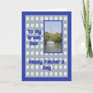 Nautical Fars dag Card Kort