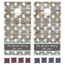 Nautical Faux Wood Panels med Family Namn