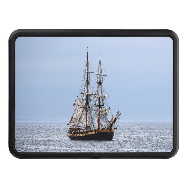 Nautical FishBoat Blå himmel Dragkroksskydd (Framsidan)