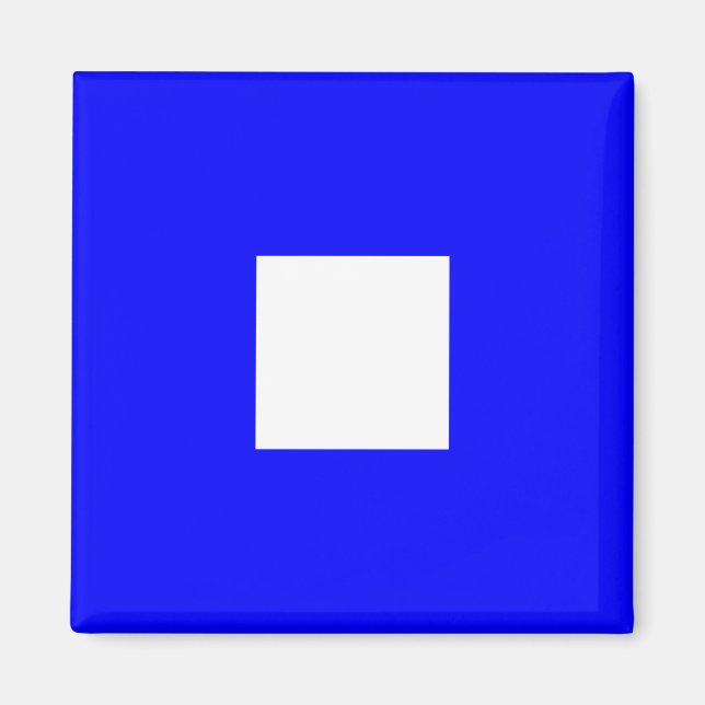 Nautical Flagga Alphabet Sign Brev P (Pappa) Magnet (Framsidan)