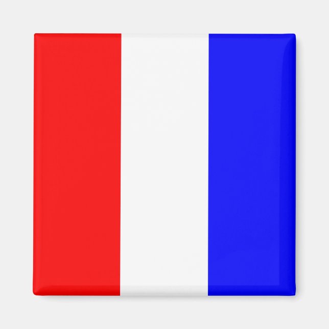 Nautical Flagga Alphabet Sign Brev T (Tango) Magnet (Framsidan)