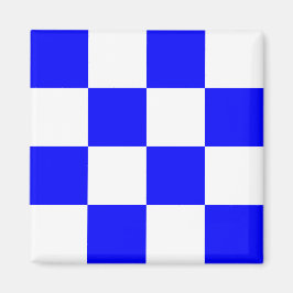 Nautical Flagga Alphabet Signal Brev N (november) Magnet
