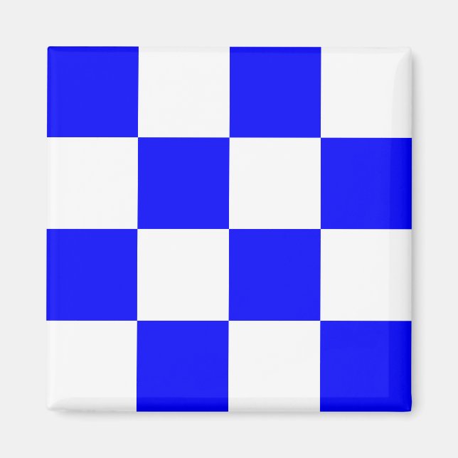 Nautical Flagga Alphabet Signal Brev N (november) Magnet (Framsidan)