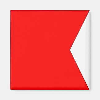 Nautical Flagga ’B’ Bravo Magnet