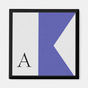 Nautical Flagga Magnet Alphabet Brev A