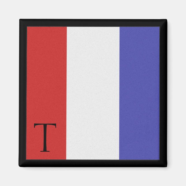Nautical Flagga Magnet Alphabet Brev T (Framsidan)