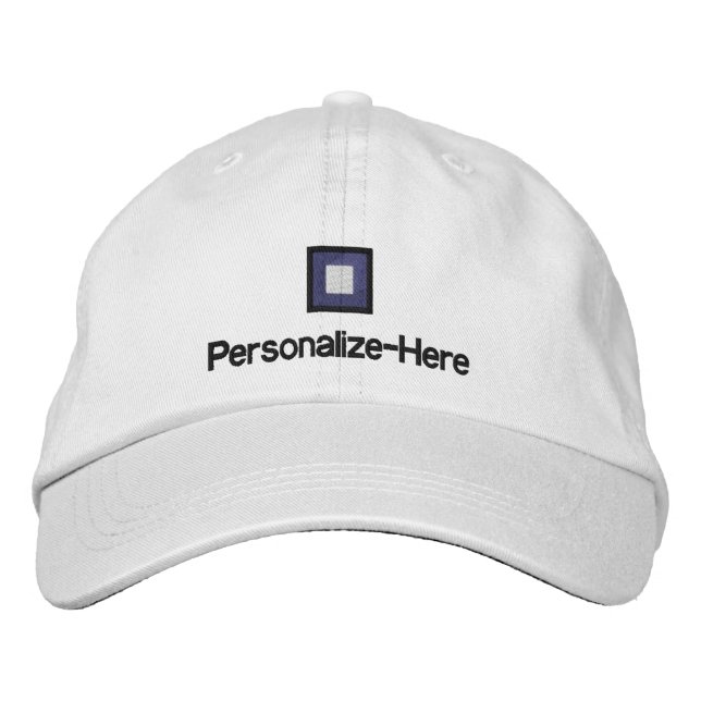Nautical Flagga "P" Personlig Boater's Hat Embroi Broderad Keps (Framsida)