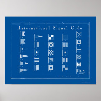 Nautical Flagga Poster Art