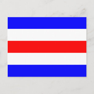 Nautical Flagga Signal Brev C (Charlie) Vykort