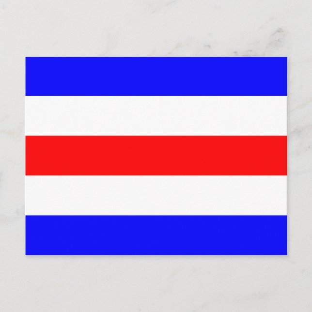 Nautical Flagga Signal Brev C (Charlie) Vykort (Framsida)