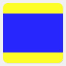 Nautical Flagga Signal Brev D (Delta)