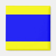 Nautical Flagga Signal Brev D (Delta)