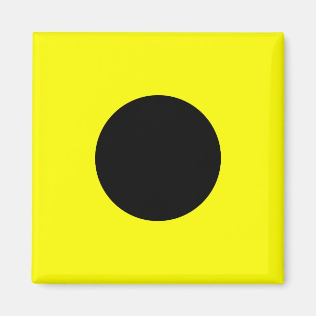 Nautical Flagga Signal Brev I (Indien) Magnet (Framsidan)