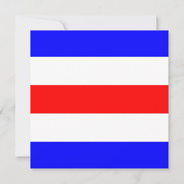 Nautical Flagga Signal Charlie Brev C (Framsida)