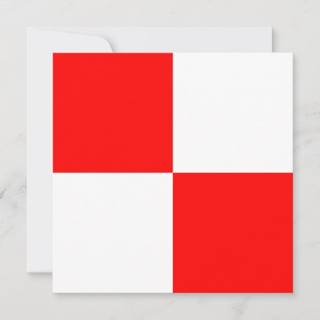 Nautical Flagga Signal Uniform Brev U (Framsida)