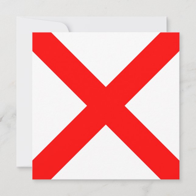 Nautical Flagga Signal Victor Brev V (Framsida)