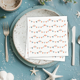 Nautical Flaggor Baby Shower Pappersservett