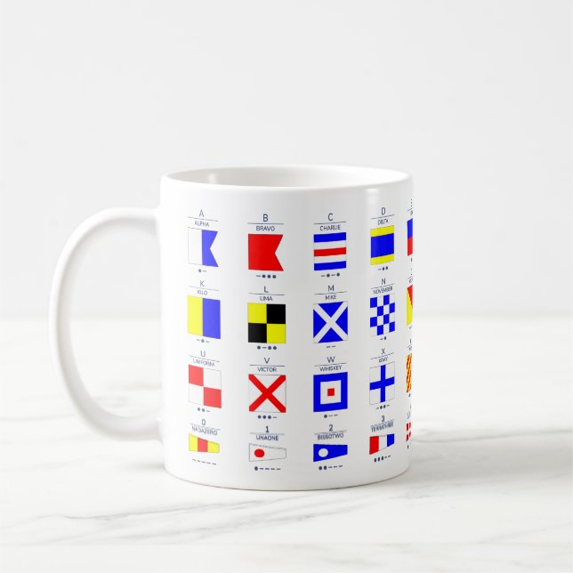 Nautical flaggor kaffemugg (Vänster)