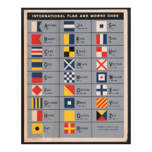 Nautical Flaggor och Morse Code