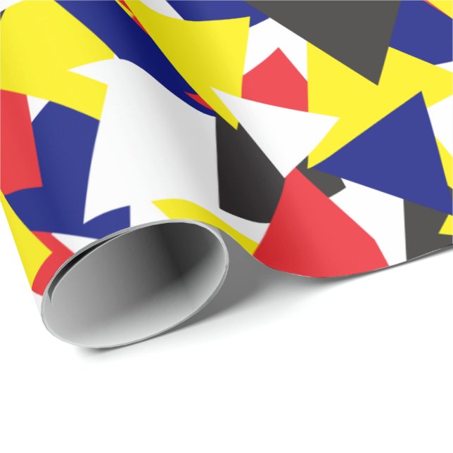 Nautical Flaggor Patterned Presentpapper (Rullad Hörn)