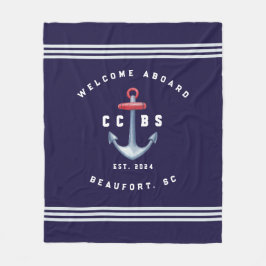Nautical Fleece Blanket