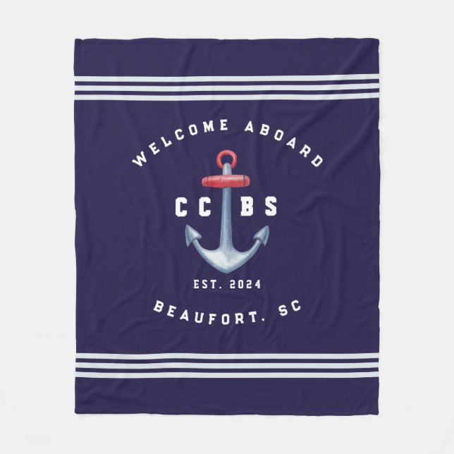 Nautical Fleece Blanket (Framsidan)