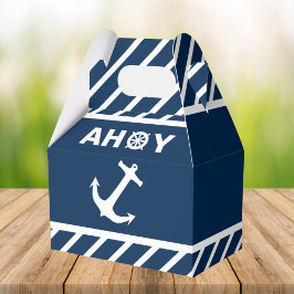 Nautical födelsedagsfest presentaskar