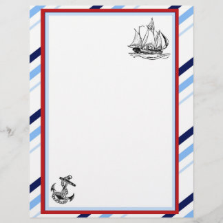 Nautical Frakt & Anchor Letterhead