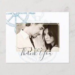 Nautical Fraktas Wheel Bröllop Flygblad