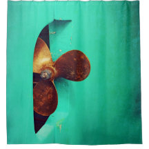 Nautical - Fraktens propeller Shower Curtain