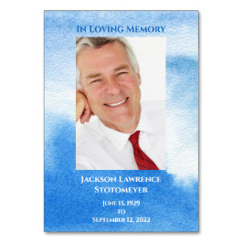 Nautical Funeral Firande of Life Photo Bordsnummer