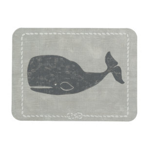 Nautical Grått Whale Magnet