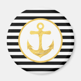 Nautical Guld Anchor och Black Rand Magnet