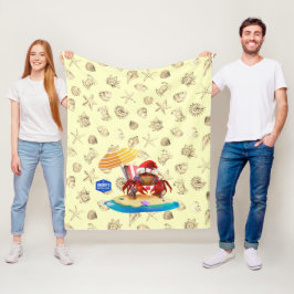 Nautical Haven Wildlife Fleece Blanket