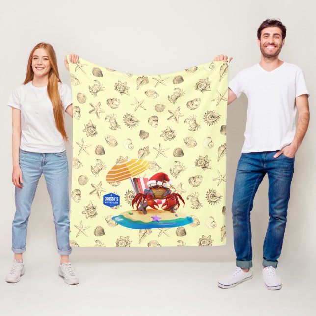 Nautical Haven Wildlife Fleece Blanket (På plats)
